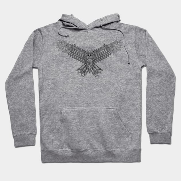 Flying owl Hoodie by Velvet